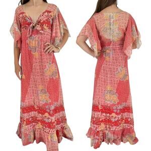 Vintage Ingenue of California 60s/70s Retro Dress Fairy Boho Cottagecore Prairie